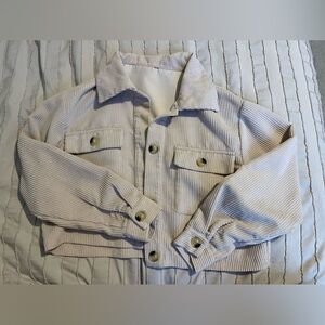 Cropped corduroy jacket